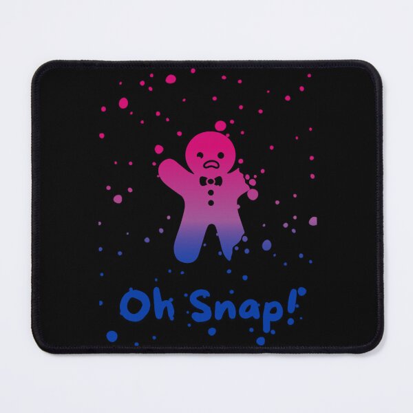 Item preview, Bisexual Flag Oh Snap Gingerbread person with broken limbs Graphic, Christmas t-shirts, Funny Elf Tees, Funny Xmas t-shirts, broken gingerbread person designed and sold by PrideBeProud.