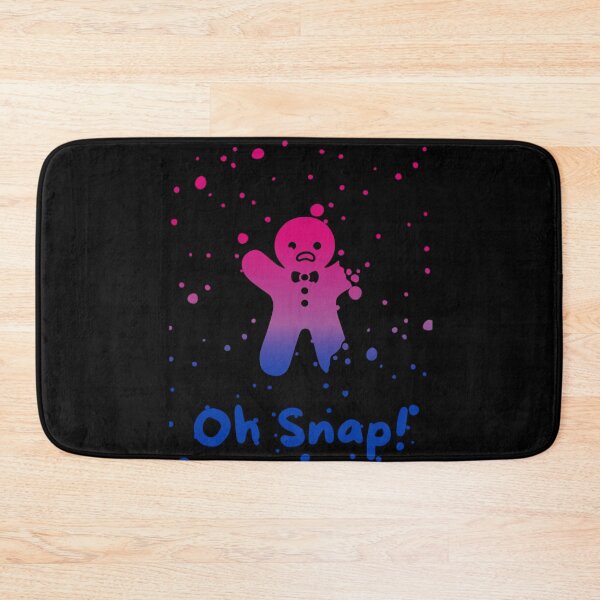 Item preview, Bisexual Flag Oh Snap Gingerbread person with broken limbs Graphic, Christmas t-shirts, Funny Elf Tees, Funny Xmas t-shirts, broken gingerbread person designed and sold by PrideBeProud.