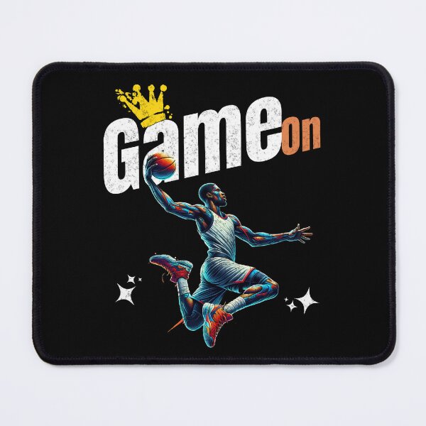 Aperçu de l'œuvre Jeu de basket-ball | Dunk King | Design athlétique et sportif créée et vendue par InkredibleZ.