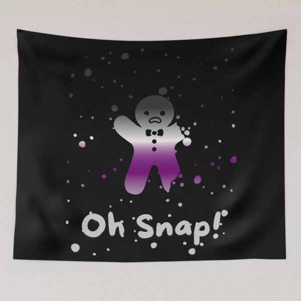 Item preview, Demisexual Flag Oh Snap Gingerbread person with broken limbs Graphic, Christmas t-shirts, Funny Elf Tees, Funny Xmas t-shirts, broken gingerbread person designed and sold by PrideBeProud.