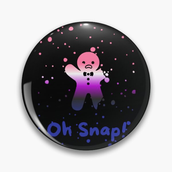 Item preview, Genderfluid Flag Oh Snap Gingerbread person with broken limbs Graphic, Christmas t-shirts, Funny Elf Tees, Funny Xmas t-shirts, broken gingerbread person designed and sold by PrideBeProud.