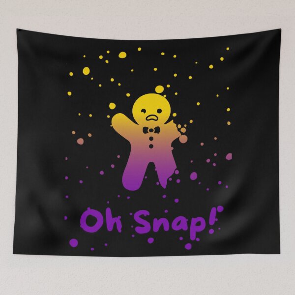 Item preview, Intersex Flag Oh Snap Gingerbread person with broken limbs Graphic, Christmas t-shirts, Funny Elf Tees, Funny Xmas t-shirts, broken gingerbread person designed and sold by PrideBeProud.