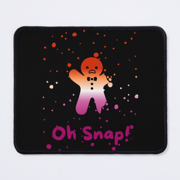 Item preview, Lesbian Flag Oh Snap Gingerbread person with broken limbs Graphic, Christmas t-shirts, Funny Elf Tees, Funny Xmas t-shirts, broken gingerbread person designed and sold by PrideBeProud.