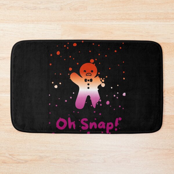 Item preview, Lesbian Flag Oh Snap Gingerbread person with broken limbs Graphic, Christmas t-shirts, Funny Elf Tees, Funny Xmas t-shirts, broken gingerbread person designed and sold by PrideBeProud.