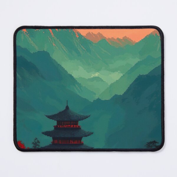 Item preview, Pagoda in Green Mountains designed and sold by KCrowDesigns.