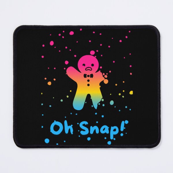 Item preview, Pansexual Flag Oh Snap Gingerbread person with broken limbs Graphic, Christmas t-shirts, Funny Elf Tees, Funny Xmas t-shirts, broken gingerbread person designed and sold by PrideBeProud.