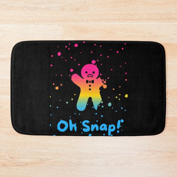Item preview, Pansexual Flag Oh Snap Gingerbread person with broken limbs Graphic, Christmas t-shirts, Funny Elf Tees, Funny Xmas t-shirts, broken gingerbread person designed and sold by PrideBeProud.