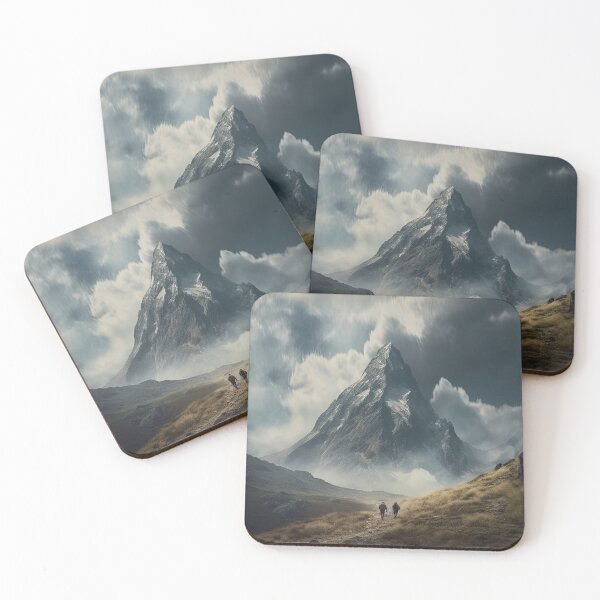 Item preview, Majestic Mountain Ascent: Hiking into the Clouds designed and sold by paediilart.