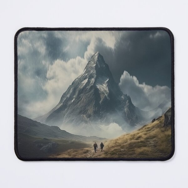 Item preview, Majestic Mountain Ascent: Hiking into the Clouds designed and sold by paediilart.
