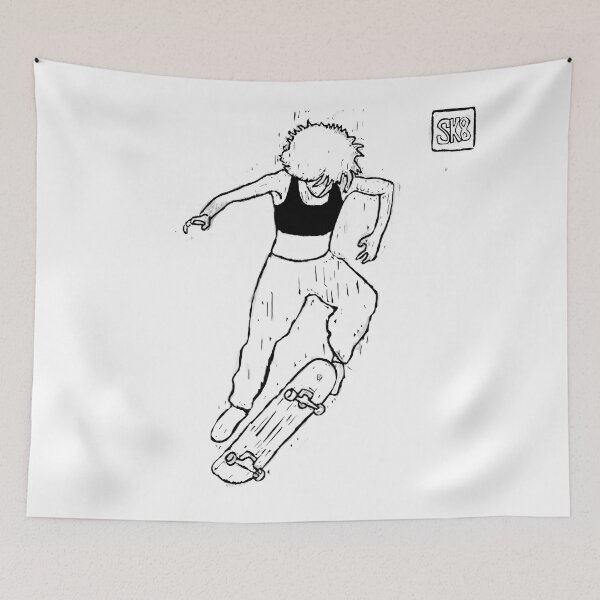 Item preview, Skate girl printmaking designed and sold by LordDanix.