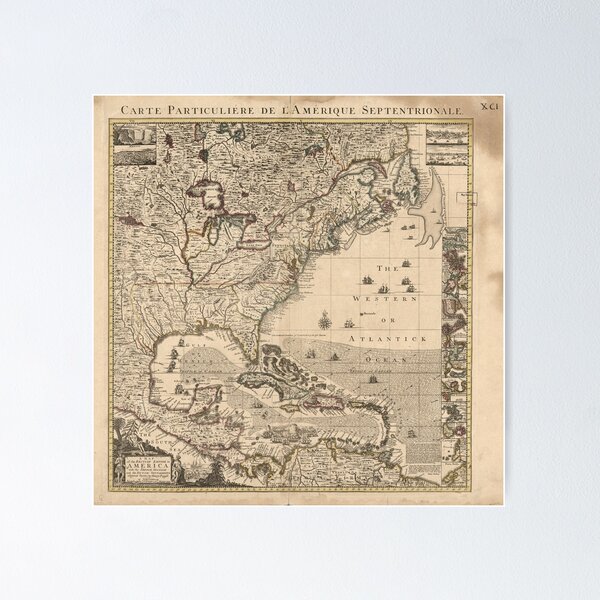 Item preview, 18th Century Map of North America designed and sold by MapStory.
