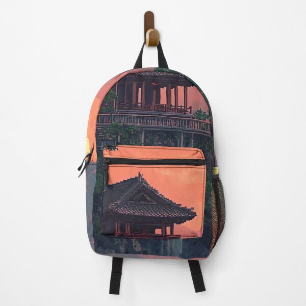 Item preview, Waterfall Pagoda at Sunset designed and sold by KCrowDesigns.
