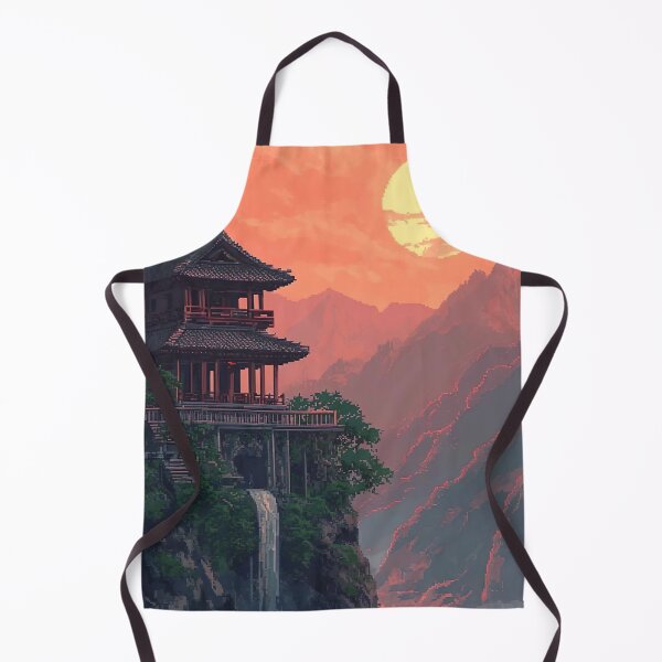 Item preview, Waterfall Pagoda at Sunset designed and sold by KCrowDesigns.