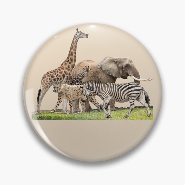 Item preview, Giraffe, Elephant, Cheetah, Zebra, African Animal, Natural, designed and sold by CreaVisArt.