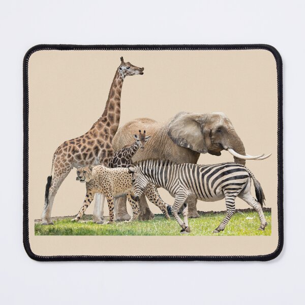 Item preview, Giraffe, Elephant, Cheetah, Zebra, African Animal, Natural, designed and sold by CreaVisArt.