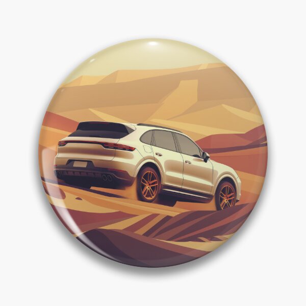 Item preview, Porsche Cayenne graphic desert travel poster designed and sold by blackdogshop.