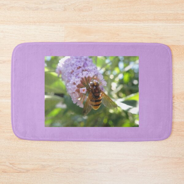 Item preview, Hoverfly and Buddleia Flowers Photograph designed and sold by naturegallery.