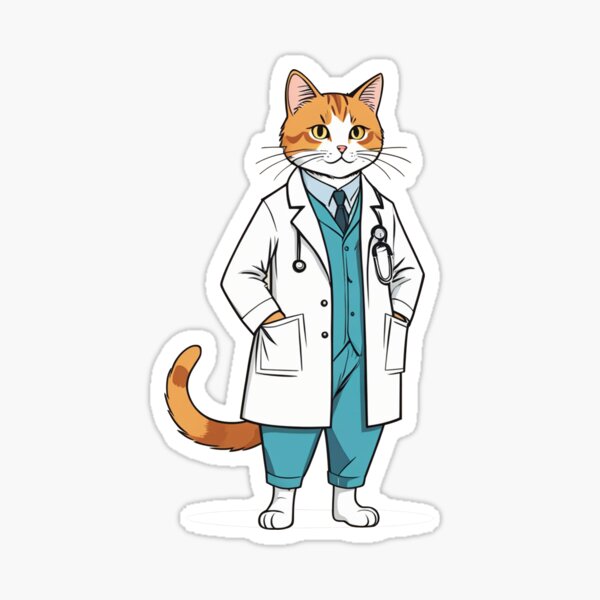 Item preview, Meaw Doctor Cat  designed and sold by Atlantico54.