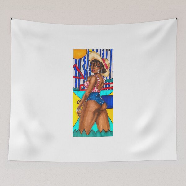 Item preview, beach girl designed and sold by YaebaArts.
