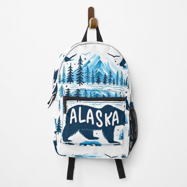 Item preview, Alaska Collage Bear Fish Nature designed and sold by HowToCanadian.