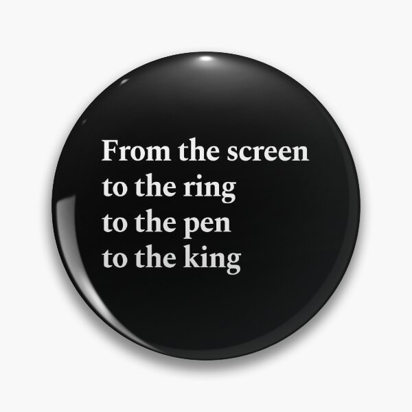 Artikelvorschau, Vom Bildschirm zum Ring zum Stift zum König. KSI Thick Of It Meme. Virales Social Media Rap Song Meme entworfen und verkauft von SillyMerchant.