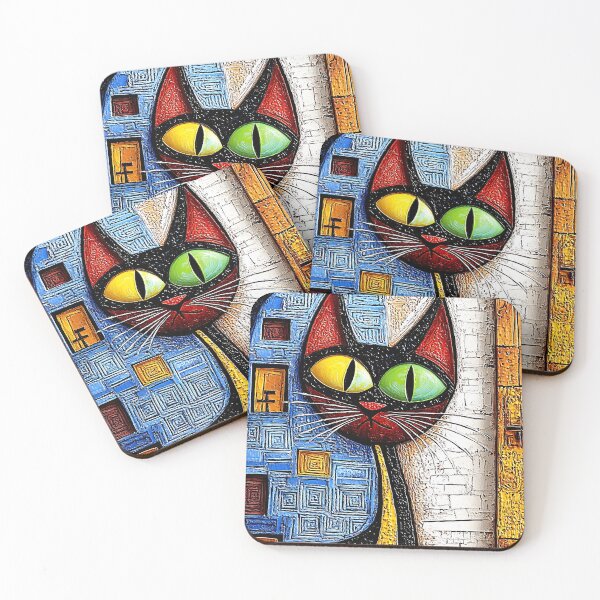 Item preview, Textured Cat #002 designed and sold by Andy Gambino Art.
