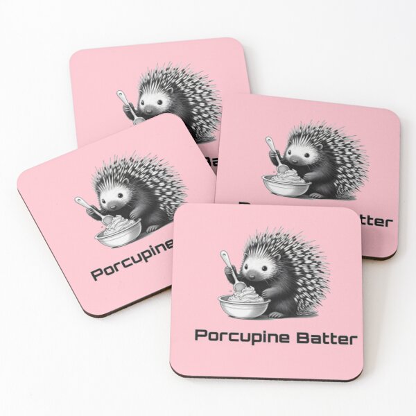 Item preview,  Porcupine Batter - pink designed and sold by Wicca and mythical creatures .