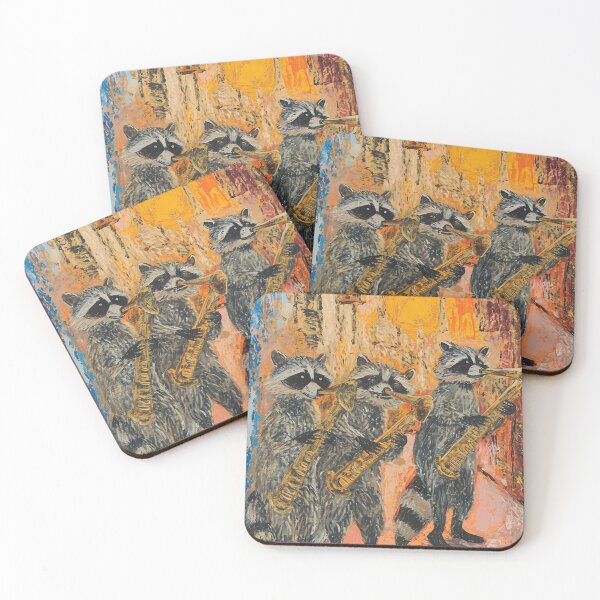 Item preview, Mischievous Raccoon Jam designed and sold by cute-animals99.