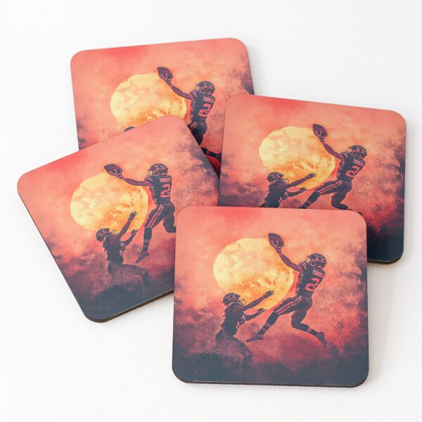 Item preview, American Football Team Going Into Tackle Sunset Gradient Patterns Active Outdoors Inspired Art designed and sold by CDC40.