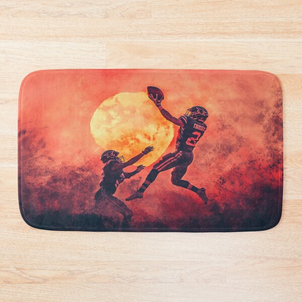 Item preview, American Football Team Going Into Tackle Sunset Gradient Patterns Active Outdoors Inspired Art designed and sold by CDC40.