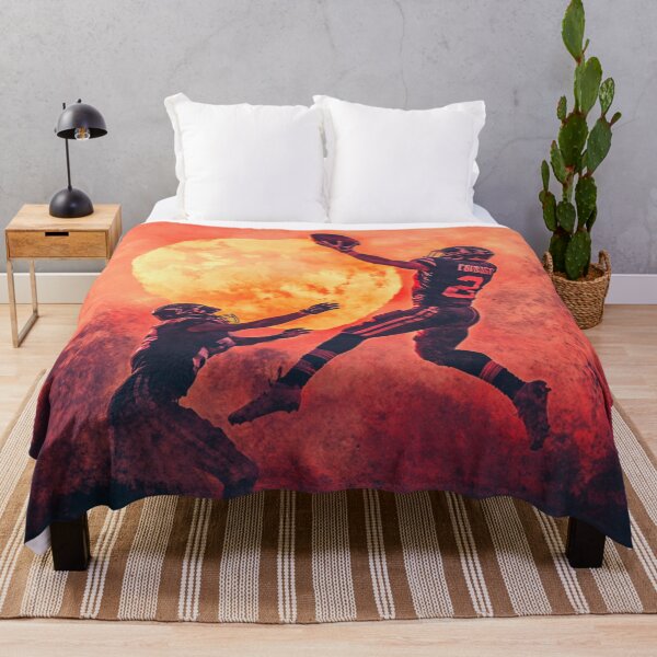 Item preview, American Football Team Going Into Tackle Sunset Gradient Patterns Active Outdoors Inspired Art designed and sold by CDC40.