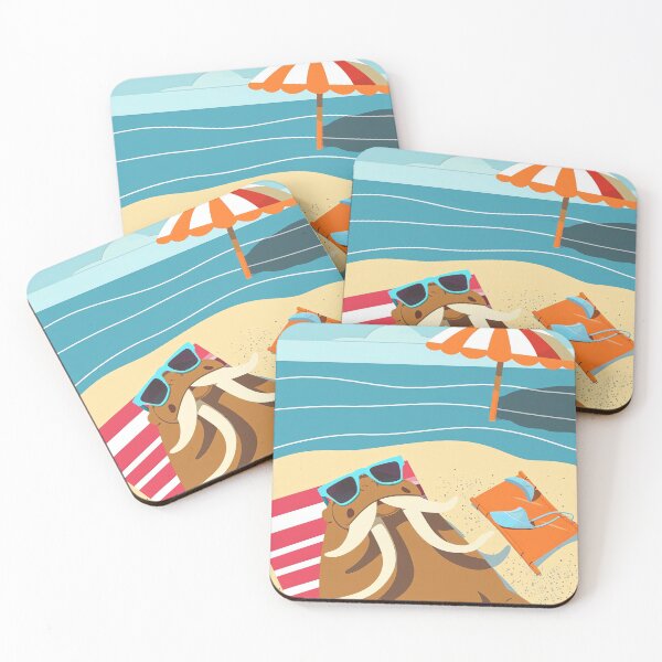 Item preview, Sunny Walrus Beach Day designed and sold by cute-animals99.