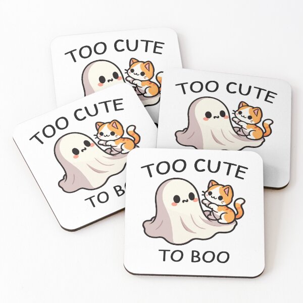 Item preview, Sweet Ghost and Kitty - Too Cute to Boo designed and sold by MaateoDesign.