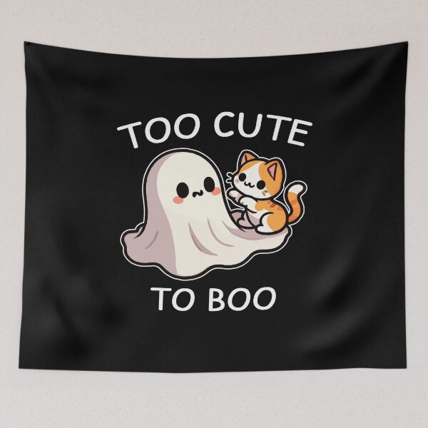 Item preview, Sweet Ghost and Kitty - Too Cute to Boo designed and sold by MaateoDesign.