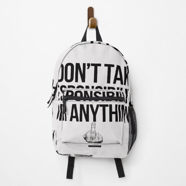 Item preview, I Don’t Take Responsibility for Anything - Funny Sarcastic Quote, Bold Statement Design designed and sold by RainCitySticker.