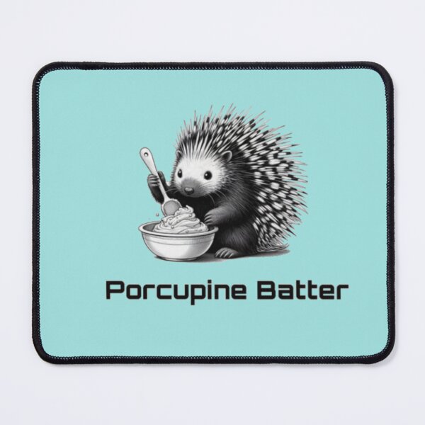Item preview,  Porcupine Batter - blue designed and sold by Wicca and mythical creatures .