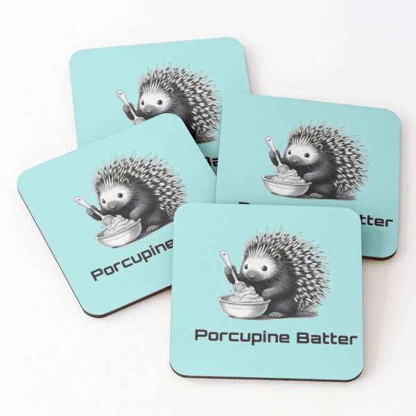 Item preview,  Porcupine Batter - blue designed and sold by Wicca and mythical creatures .