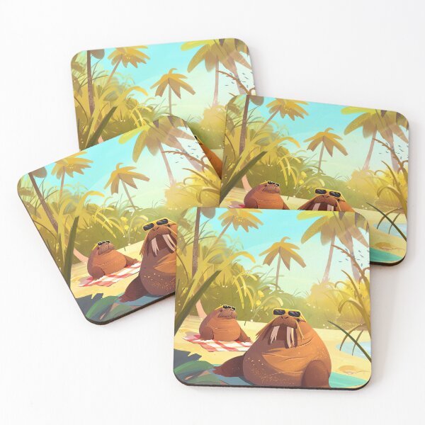 Item preview, Sunbathing Walrus Fun designed and sold by cute-animals99.