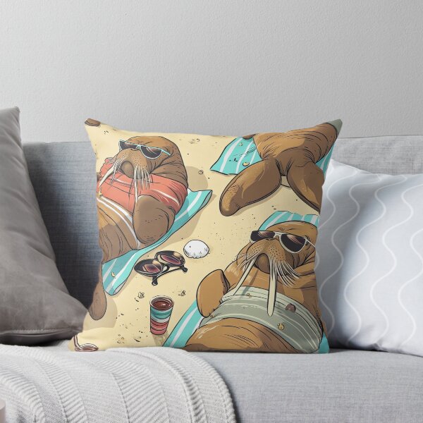 Item preview, Beachy Walrus Fun designed and sold by cute-animals99.