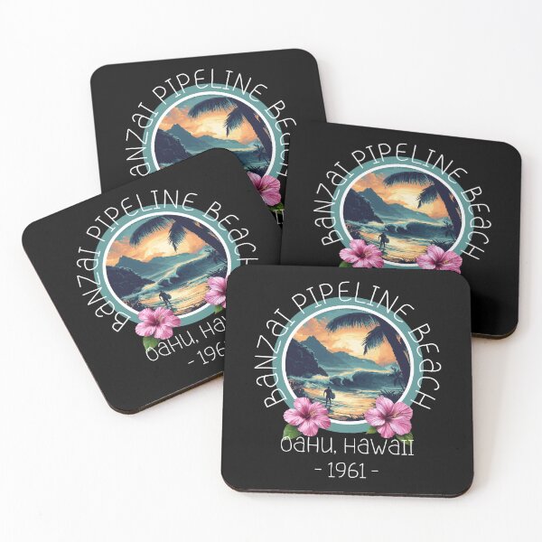 Item preview, Banzai Pipeline Beach - Oahu Hawaii (with White Lettering) designed and sold by VelvetRoom.