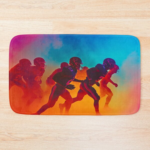 Item preview, American Football Team Going Into Tackle Sunset Gradient Patterns Active Outdoors Inspired Art designed and sold by CDC40.