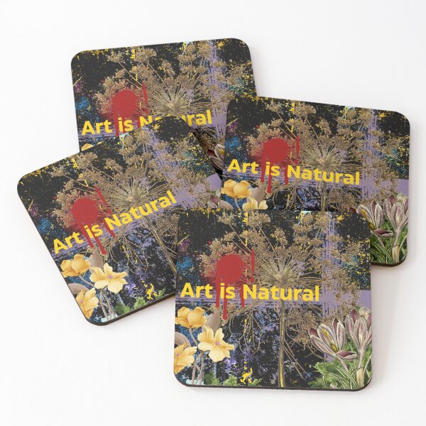Item preview, Art is Natural Art Fusion Painting with Flowers  designed and sold by DandelionTee.