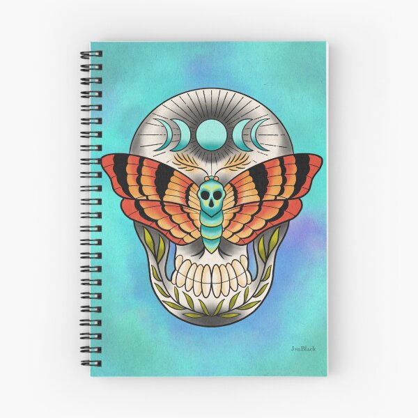 Item preview, Moth Skull Moon designed and sold by MadeByJenBlack.