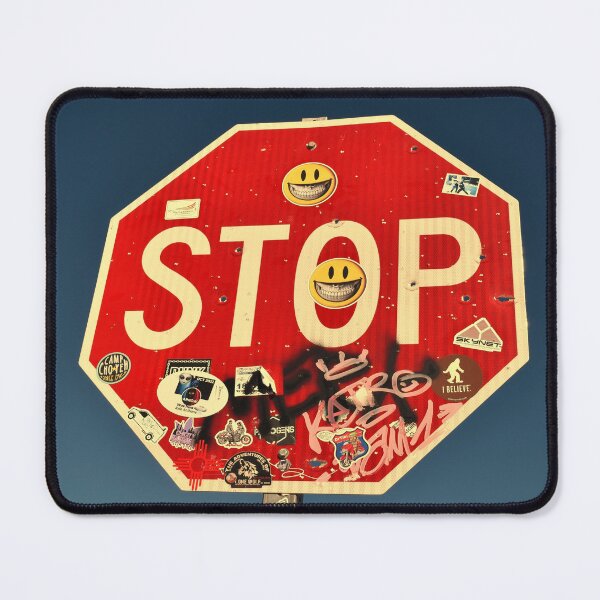 Item preview, Black Mailbox Stop Sign - Close Up designed and sold by MangoSeeds.