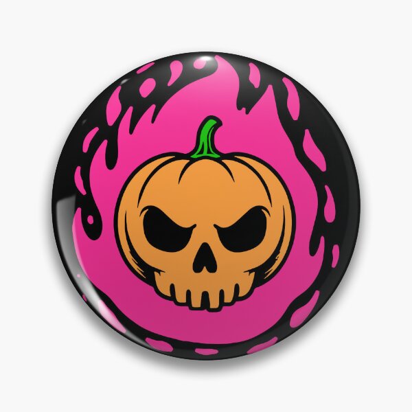 Item preview, Pumpkin Skull in Flames designed and sold by einmal-art.