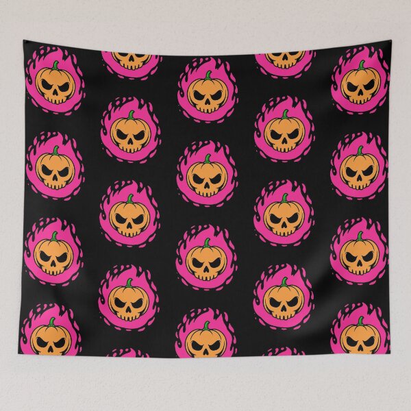 Item preview, Pumpkin Skull in Flames designed and sold by einmal-art.