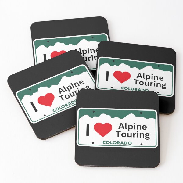 Item preview, I love alpine touring - Colorado License Plate designed and sold by LivingInThinAir.