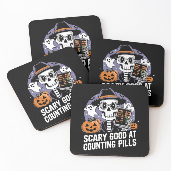 Item preview, Scary Good at Counting Pills Pharmacy Halloween Funny Gifts for Pharmacists designed and sold by KedzikDesigns.
