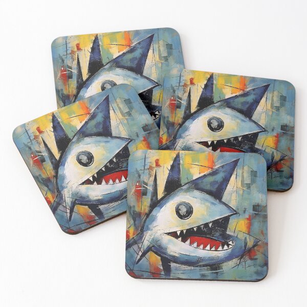 Item preview, Happy Shark - Expressionistic designed and sold by 3ling_Design.