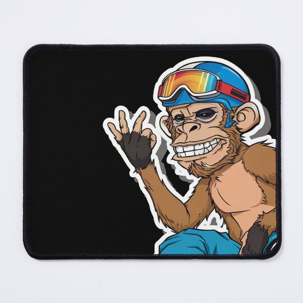 Item preview, Reckless Monkey On Snowboard designed and sold by MonkiFlipp.